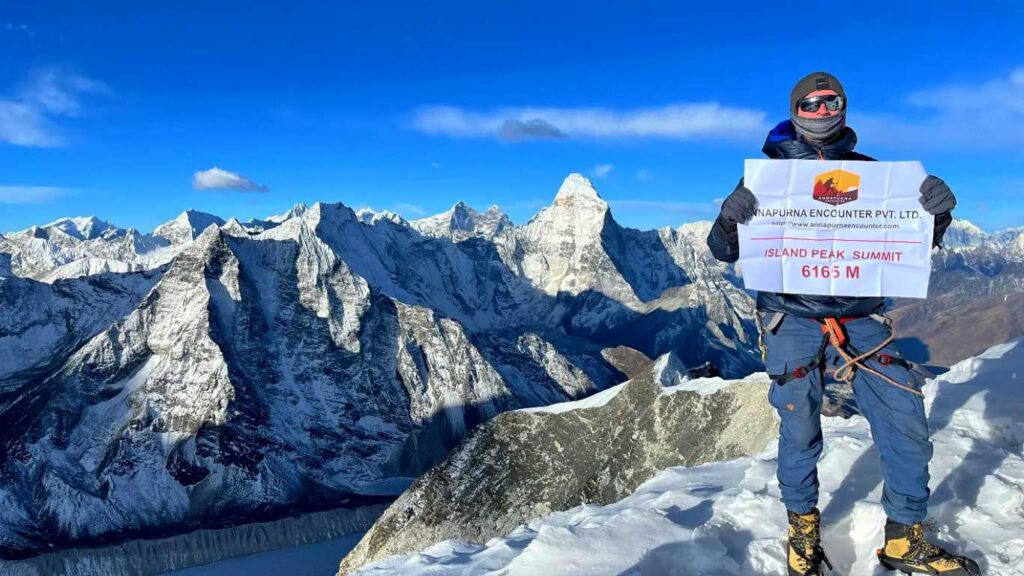 Ultimate Everest Thrills: Transitioning from Island Peak Climbing to an Everest Helicopter Luxury Tour